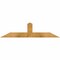Ekena Millwork Portland Rough Sawn Timber Gable Bracket, Western Red Cedar, 48"W x 12"H x 4"D x 4"F, 6/12 Pitch GBW048X12X0404POR00RWR - alternate 1